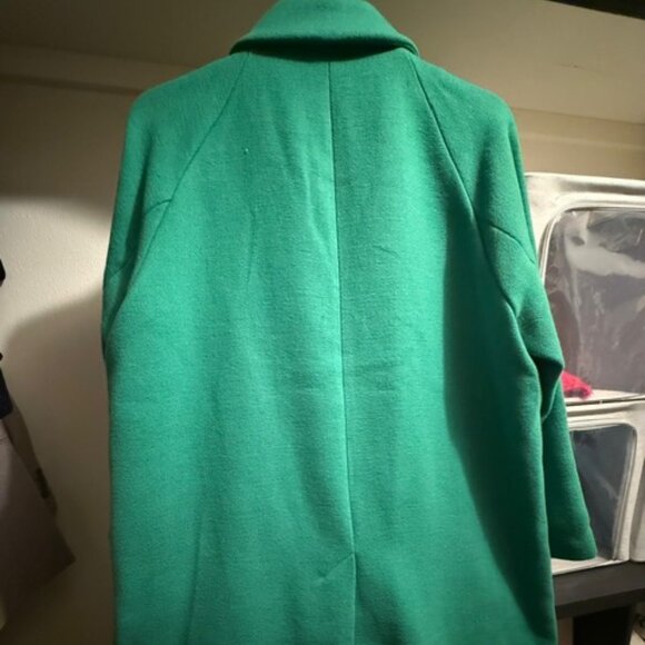 H&M Double Breasted Coat - Emerald Green - SIze M - Picture 9 of 12